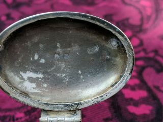 STERLING SILVER DOUBLE INKWELL Birmingham 1947/9 7