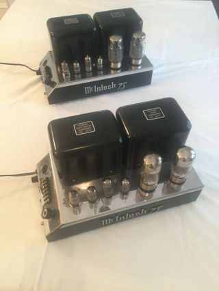 Vintage Mcintosh Mc75 Mono Block Amplifiers,  Pair