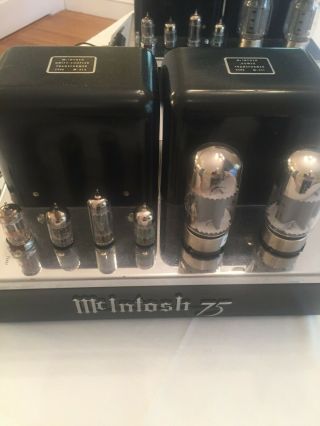 Vintage McIntosh MC75 Mono Block Amplifiers,  Pair 6