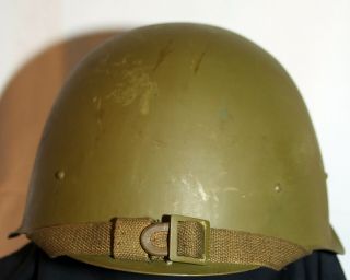 Russian Helmet Ssh40,  Cloth Chin Strap,  Size 3 (large) Ww2 Type