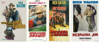 4 Movie Posters In Once Upon A Time In Hollywood Rick Dalton 2019 Ctmg