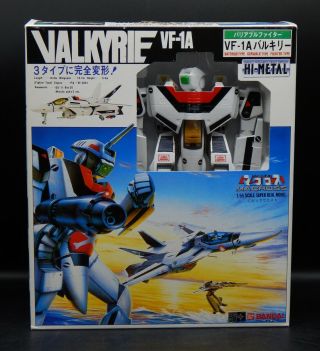 1985 Vintage Bandai 1/55 Hi Metal Valkyrie Vf 1a Fortress Macross Robotech Toy