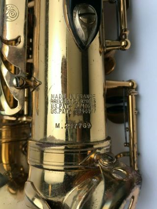 Vintage 1973 Henri Selmer Paris Mark VI 210,  000 Series Alto Saxophone,  SKB Case 3
