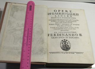 1655 GALILEI GALILEO RARE FIRST EDITION OF THE FIRST COLLECTED FINE LEATHR 11