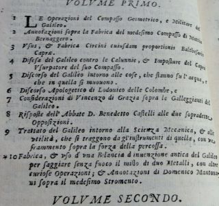 1655 GALILEI GALILEO RARE FIRST EDITION OF THE FIRST COLLECTED FINE LEATHR 12