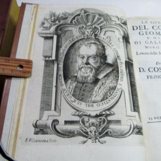 1655 GALILEI GALILEO RARE FIRST EDITION OF THE FIRST COLLECTED FINE LEATHR 6