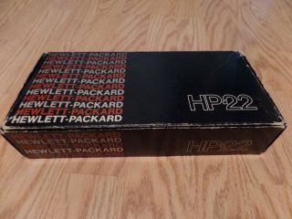 Vintage HP - 22 Calculator - Box,  Book,  Battery Pack Case,  Charger - Rare 8