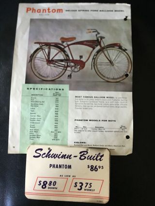 Schwinn Phantom Vintage Bicycle 1958 12