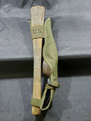 Wwii Us Army Pick Ax And Carrier See Pictures And Description