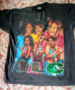 Vintage Tlc.  Tee Shirt With Left - Eye.  Size Small.