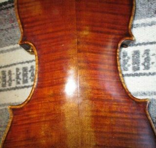 Rare Fine Old 1730 Vintage Italian Guarneri Labeled 4/4 Violin Grafted Neck