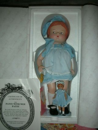 Rare Effanbee Porcelain Patsy Doll With Wee Pasty P226 Le Circa 1996 14 "