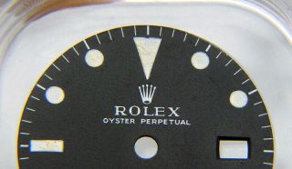 Vintage Rolex GMT - MASTER 1675 MK1 Long E Matte Black Watch Dial 1960 ' s 2