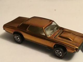 Rare Hot Wheels redline Custom T - bird 1967 USA Gold No Black Roof Near Perfect 10