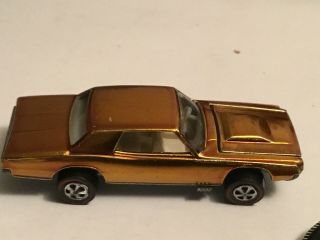 Rare Hot Wheels redline Custom T - bird 1967 USA Gold No Black Roof Near Perfect 11