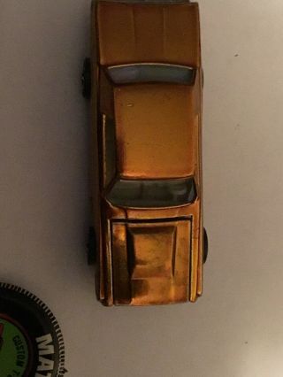 Rare Hot Wheels redline Custom T - bird 1967 USA Gold No Black Roof Near Perfect 12