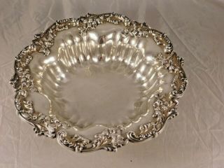 Vintage Graff Washbourne & Dunn Sterling Silver Repousse Bowl 675