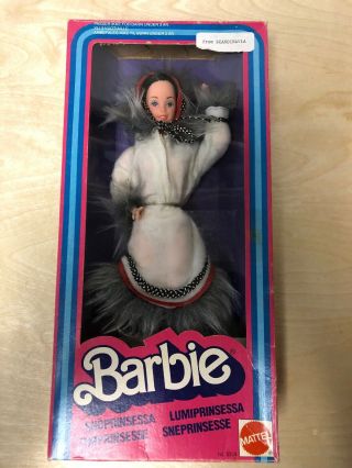 Mattel 1981 Snoprinsessa Barbie Doll 5359 Rare Scandinavia Still