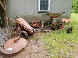 Gravely tractor - Vintage walk behind - with multiple attachments 6