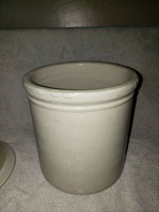 Antique red wing 1 gallon crock with lid 4