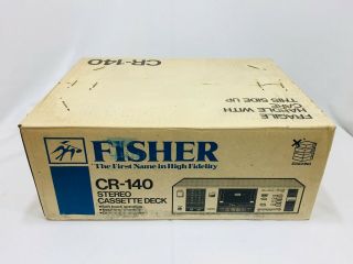 Vintage Fisher Cr - 140 Stereo Cassette Deck Factory Nos