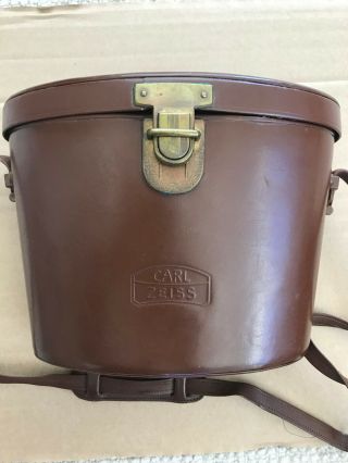 Carl Zeiss 8 X 50 Vintage Binoculars in Leather Case 3