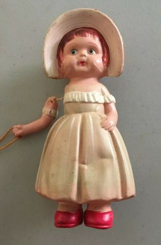 1930’s Celluloid Mary Had A Little Lamb Nodder Toy 4