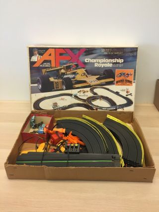 Vintage Afx Model Motoring Championship Royale Ho Scale Race Set Rare Zo