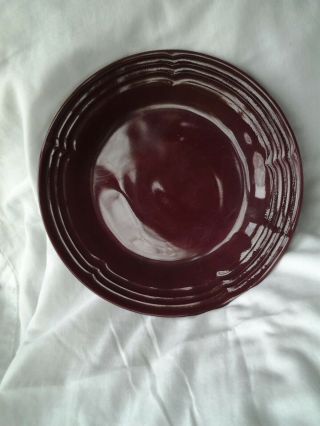 Fire King Burgundy 3 Band 9 " Plate Extremely Rare
