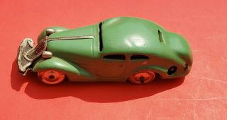 1930s Green Schuco Wind Up 1001 Patent Clockwork Roadster Us Zone Germany