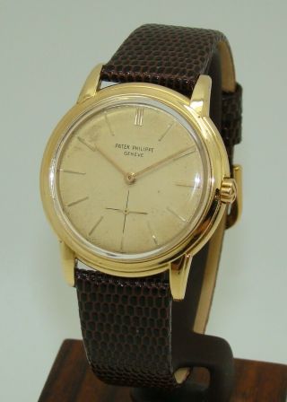 Vintage Patek Philippe Ref.  3433 Calatrava 18k Yellow Gold Automatic Watch C.  