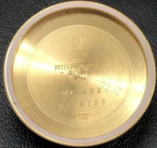 VINTAGE PATEK PHILIPPE Ref.  3433 CALATRAVA 18K YELLOW GOLD AUTOMATIC WATCH C.  ' 60 6