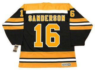 Derek Sanderson Boston Bruins 1974 Ccm Vintage Throwback Away Nhl Hockey Jersey
