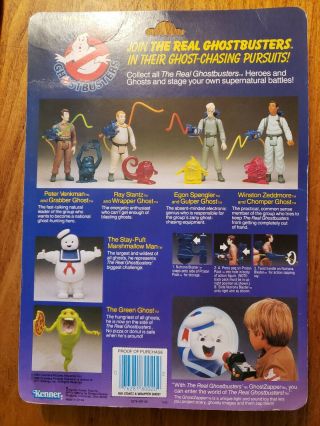 Vintage Rare 1986 The Real Ghostbusters Ray Stantz And Wrapper Ghost 2