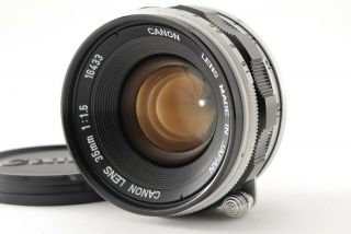 Rare Optics Canon 35mm F/1.  5 Ltm Leica L39 Mount From Japan