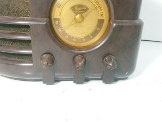Vintage Art Deco Majestic USA Bakelite Case Tube Radio Bullet Knobs - Read Desc. 3