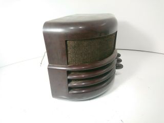 Vintage Art Deco Majestic USA Bakelite Case Tube Radio Bullet Knobs - Read Desc. 4