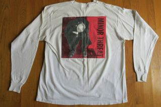 Vintage Minor Threat Long Sleeve T - Shirt