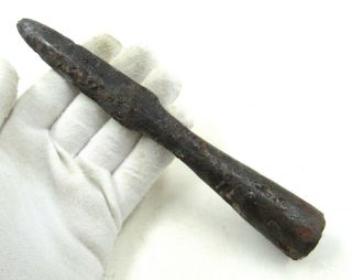 Authentic Medieval Viking Era Military Iron Socketed Arrow Head - L781