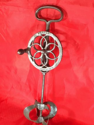 Extremely Rare Vortex Eggbeater,  Mixer,  Whip_patented June 4,  1878