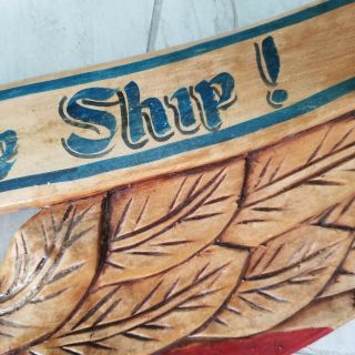 Vintage Eagle Sign Don ' t Give Up the Ship 35 