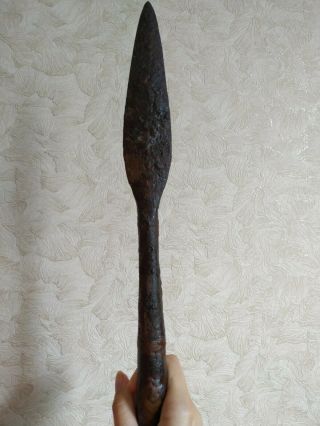 Roman Era Iron Spear Head 33 Cm