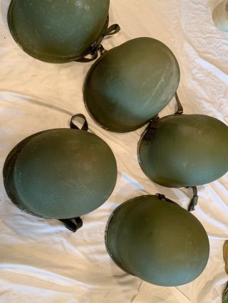 Wwii Korean War Vietnam War Helmet Steel Pot Front Seam Wwii (post - Wwii)