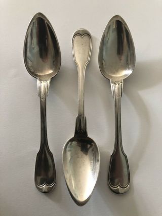 3 Hyde Goodrich Coin Silver Orleans Place Spoons