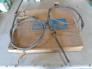 Nos 1957 - 1958 - 1959 Ford Parts (2) Brake Cables B7a - 2a635 - A Fomoco Vintage