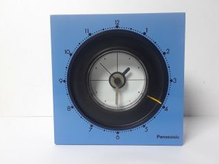 Vintage Panasonic Tg451 Blue Alarm Clock 3.  75 " X 3.  75 " X 1.  5 "