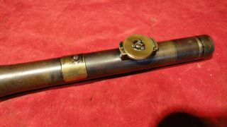 Antique Austrian Telorar 3/K.  Kahles sniper scope w/mounts 1896 - 1900 Mannlicher 9