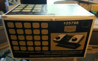 Vintage 1975 Atari Pong Game Console Nmib - Box &