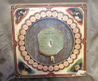 Antique The Mystic Finger Question Game Rare Nr