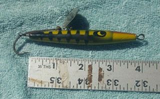 VINTAGE SMITHWICK FISHING LURE DEVELS HOSE WEEDLESS GREEN RARE 3